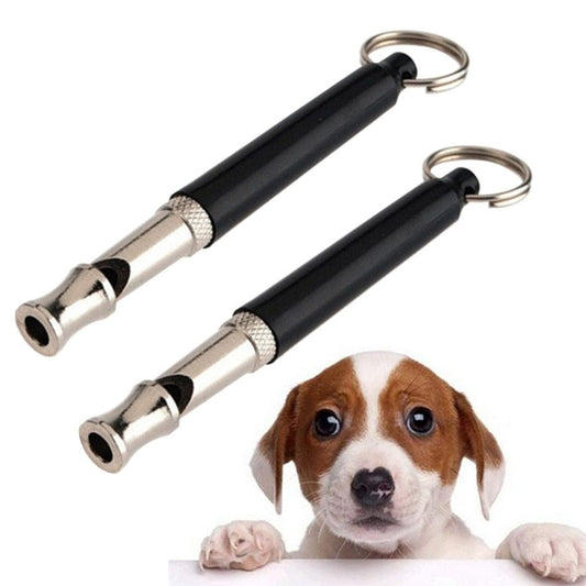 Ultrasonic Pet Training Whistle - Black