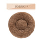 Warm Round Plush Pet Bed | Soft & Washable Fluffy Comfort