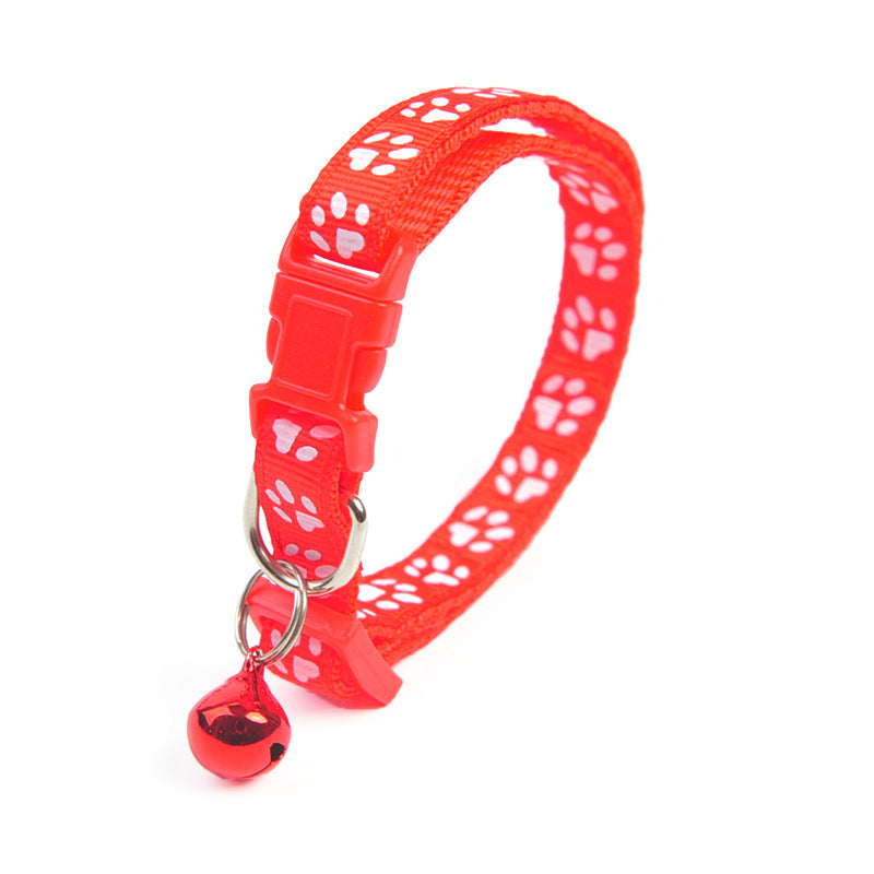 Puppy Bell Collar with Footprints