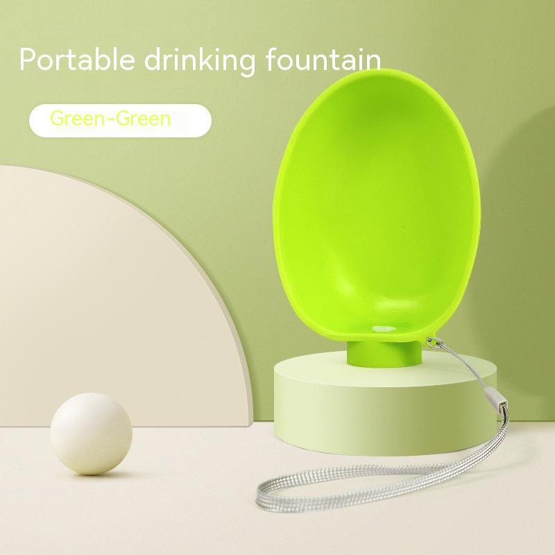 Portable Pet Drinking Bowl with Stream Bottle Head