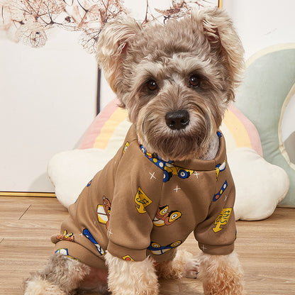 Sweatshirt printed car for pets