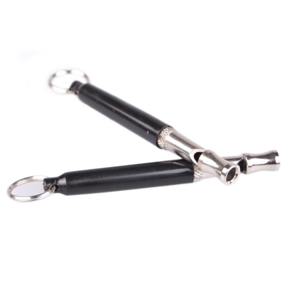 Ultrasonic Pet Training Whistle - Black