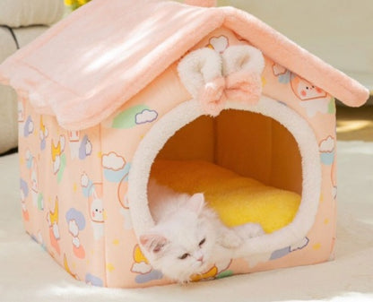 Warm Foldable Dog House - Winter Pet Bed & Cat Sofa