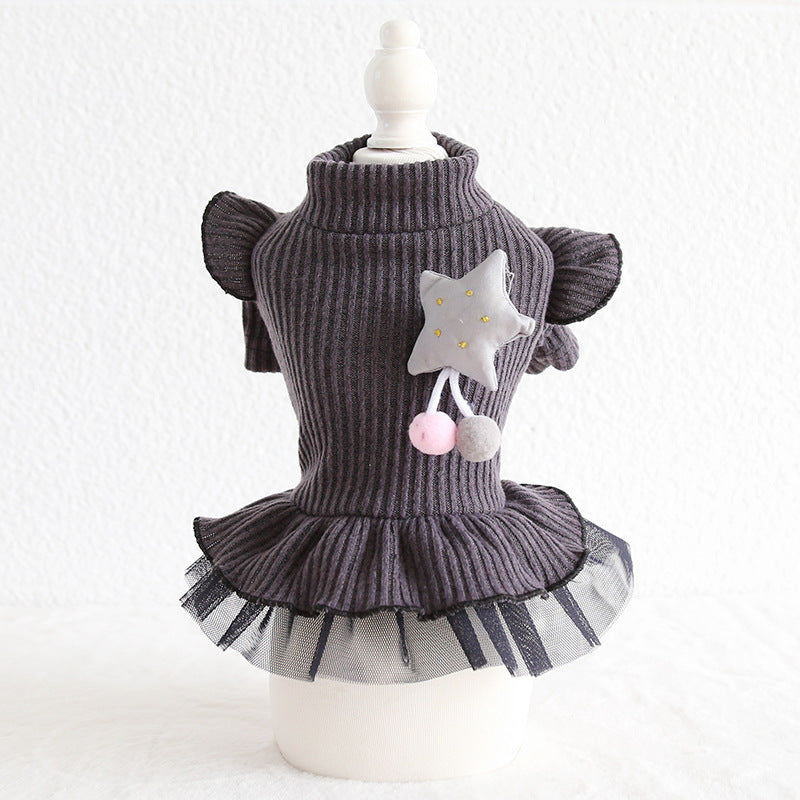 Pet Style XINGX Flounced Sleeve Skirt for Cats & Dogs