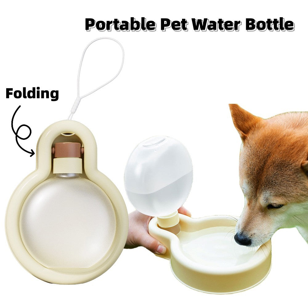 500ml Portable Pet Water Bottle & Bowl | Travel Dispenser