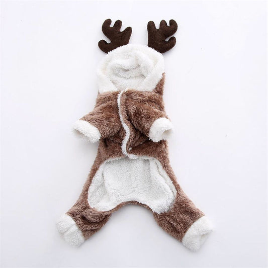 Funny reindeer-shaped coat for pets