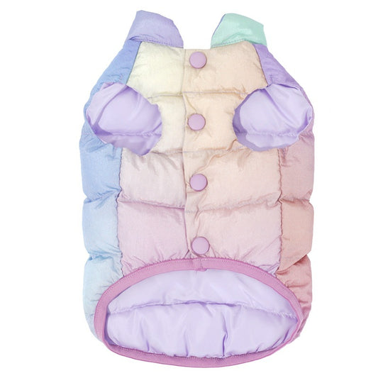 Colorful Pet Vest | Warm Winter Fashion Top for Cats & Dogs