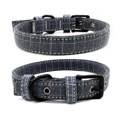 Pet Collar Double Layer Colorful Fabric