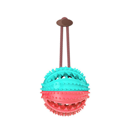 Suction Cup Dog Tug Toy with Chew Ball