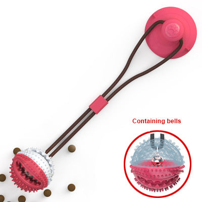 Suction Cup Dog Tug Toy with Chew Ball