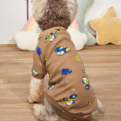 Sweatshirt printed car for pets