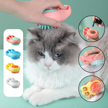 Durable Cat Paw Bath Brush | Foaming & Reusable Grooming Tool