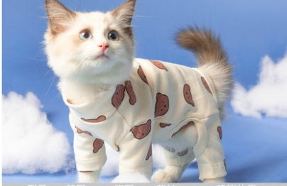 Clothes for Cats | British Shorthair Anti-Shed 4-Leg Outfit