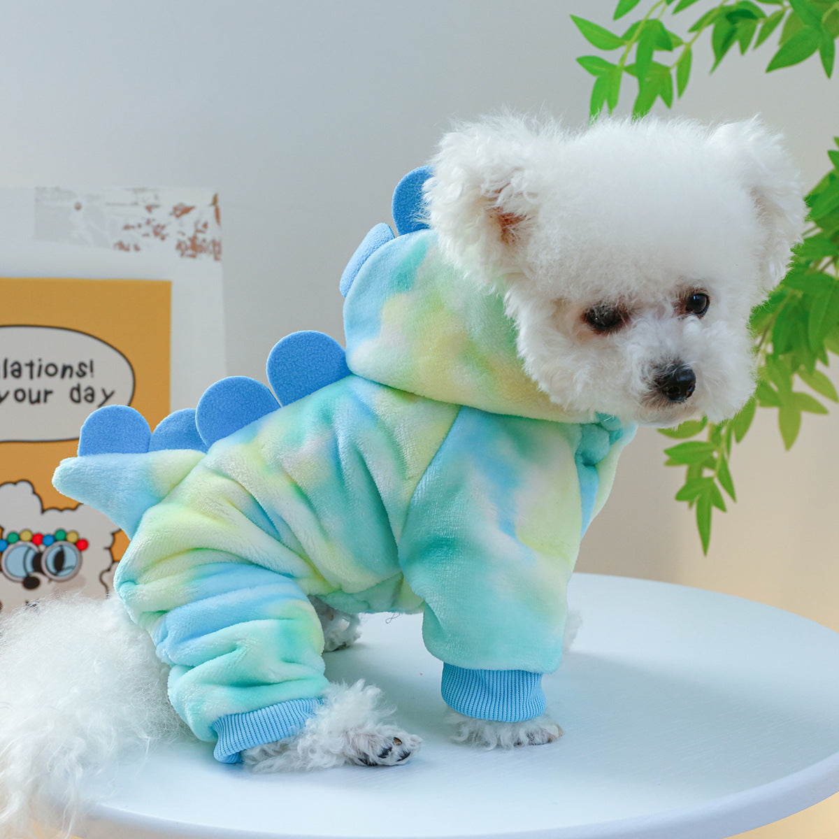 Flower Unicorn Fleece-Lined Pet Costume for Dogs & Cats