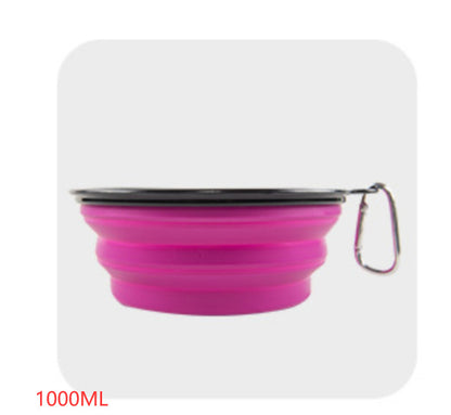 Folded Silicone Pet Bowl