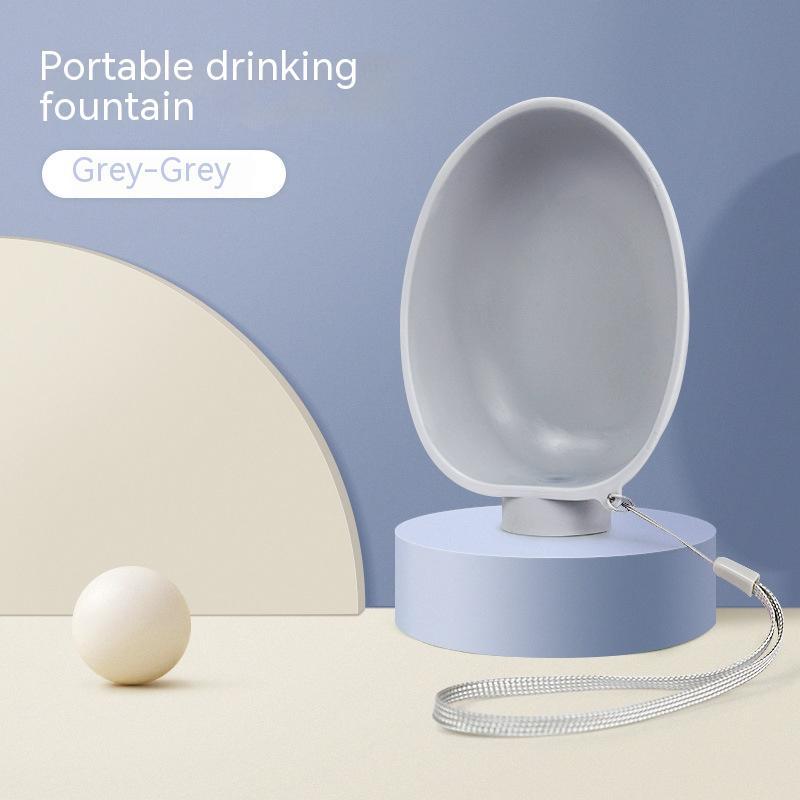 Portable Pet Drinking Bowl with Stream Bottle Head