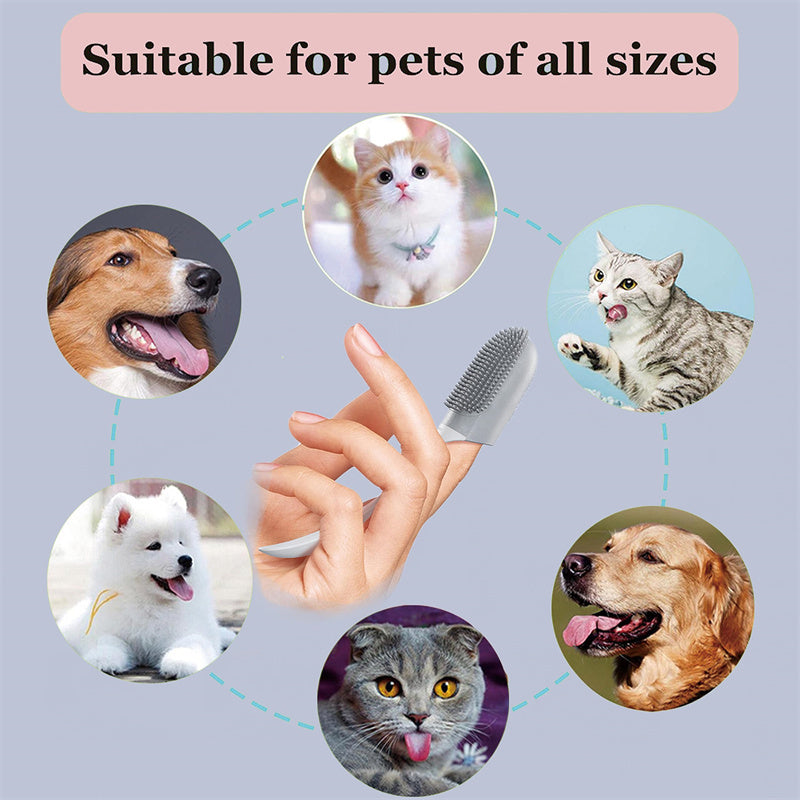 Silicone Finger Toothbrush for Dog & Cat Oral Care