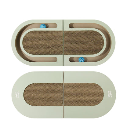 Foldable cat rollerball toy