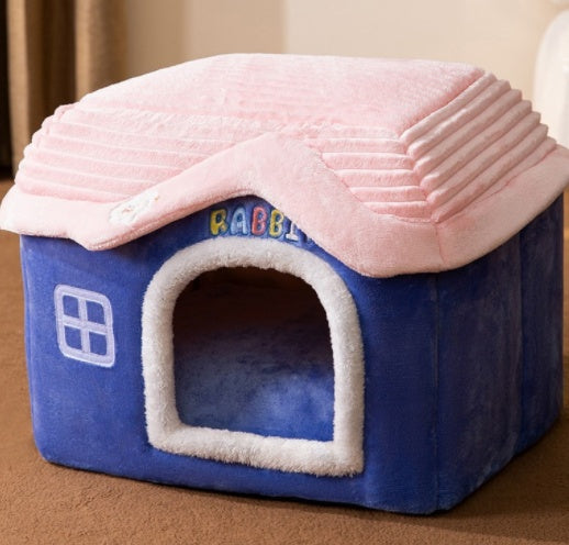 Warm Foldable Dog House - Winter Pet Bed & Cat Sofa