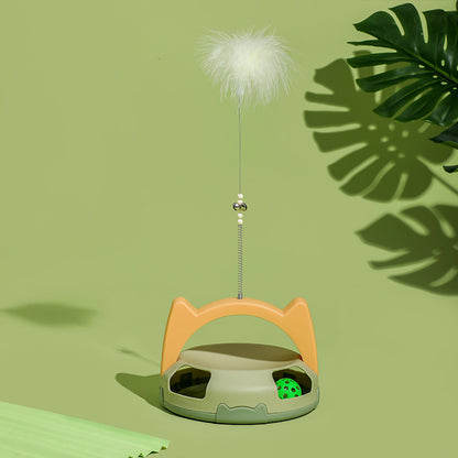 Durable Chew-Resistant Cat Toy with Tickler for Endless Fun