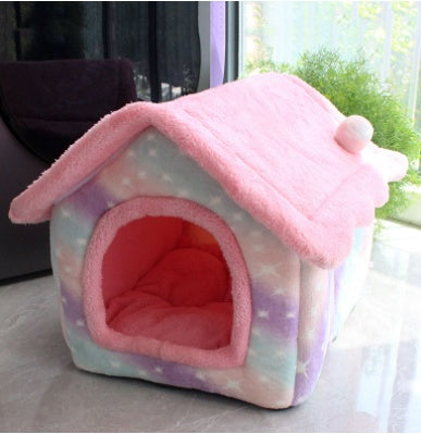 Warm Foldable Dog House - Winter Pet Bed & Cat Sofa
