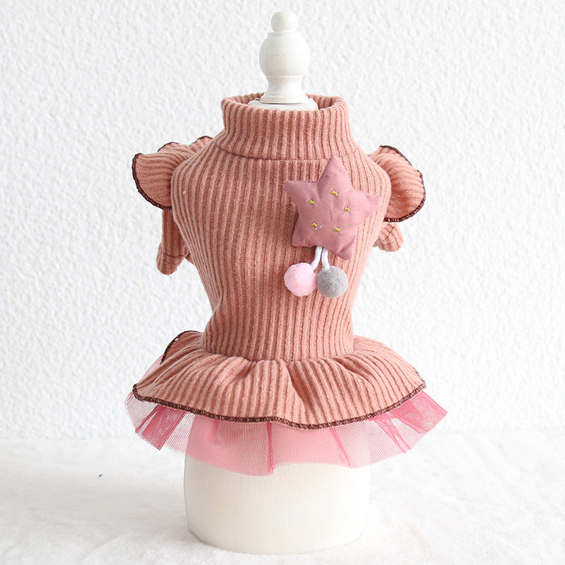 Pet Style XINGX Flounced Sleeve Skirt for Cats & Dogs