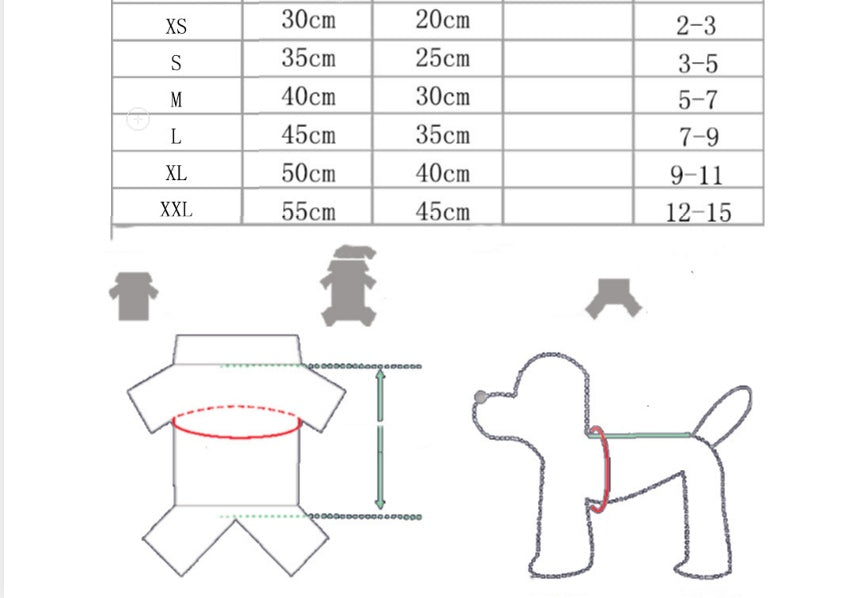 Pet Four-legged Clothes