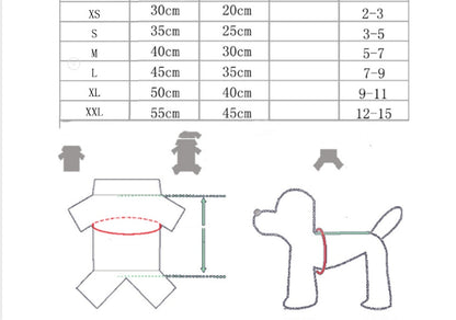Pet Four-legged Clothes