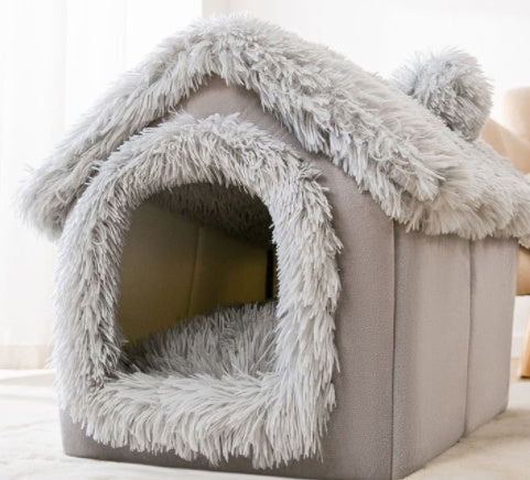 Warm Foldable Dog House - Winter Pet Bed & Cat Sofa
