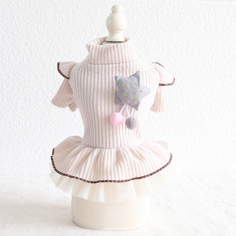 Pet Style XINGX Flounced Sleeve Skirt for Cats & Dogs