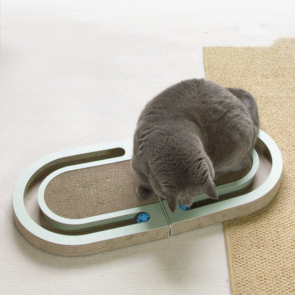 Foldable cat rollerball toy