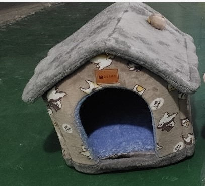 Warm Foldable Dog House - Winter Pet Bed & Cat Sofa