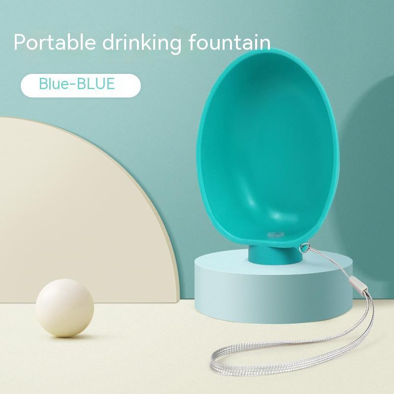Portable Pet Drinking Bowl with Stream Bottle Head