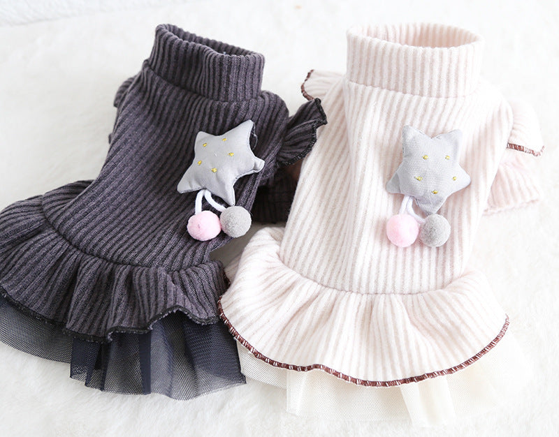 Pet Style XINGX Flounced Sleeve Skirt for Cats & Dogs