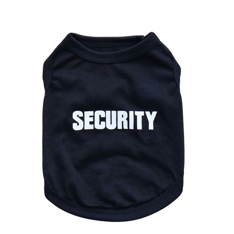 Cotton Printed Security Vest for Small Dogs