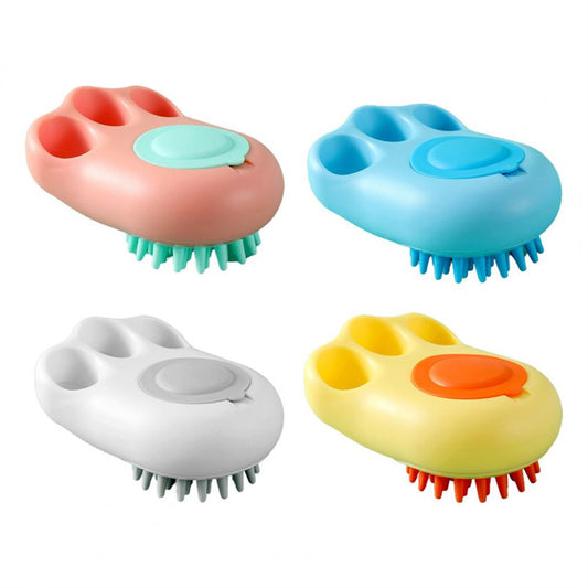 Durable Cat Paw Bath Brush | Foaming & Reusable Grooming Tool