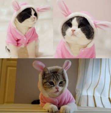 Adorable rabbit-ear shaped cotton jacket