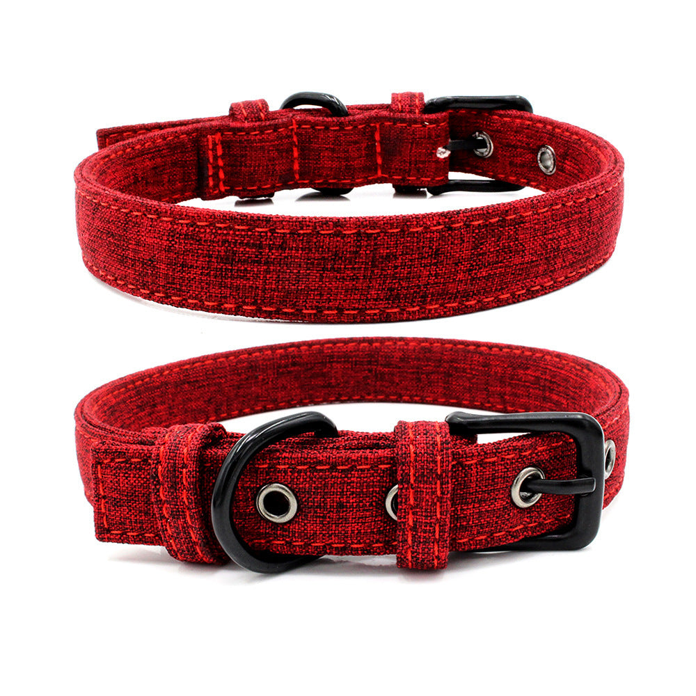 Pet Collar Double Layer Colorful Fabric