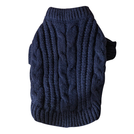 Cozy Solid Color Pet Sweater | Warm Anti-Lint Cat Clothes