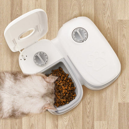 Smart Automatic Pet Feeder with Timer & Stainless Bowl