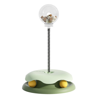 2 in 1 rolling and swinging ball cat toy