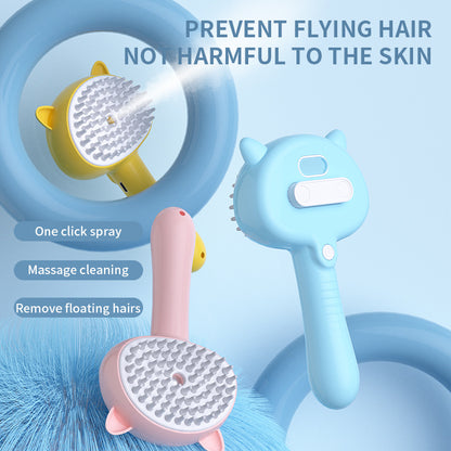 Multifunctional Rechargeable Mist Brush for Cat & Dog Grooming