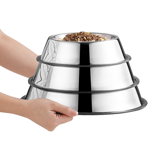 Stainless Steel Dog Bowl Anti-fall Non-slip