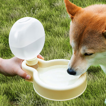 500ml Portable Pet Water Bottle & Bowl | Travel Dispenser