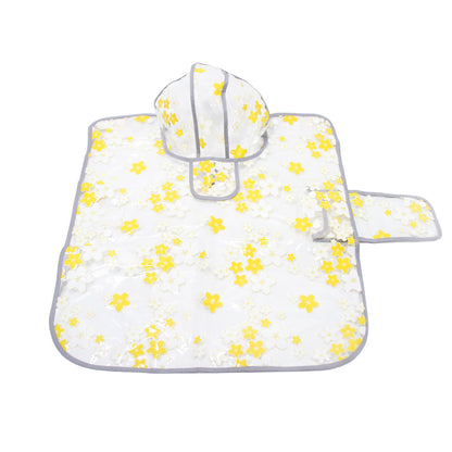 Universal TPU Floral Dog Cloak for Medium Breeds