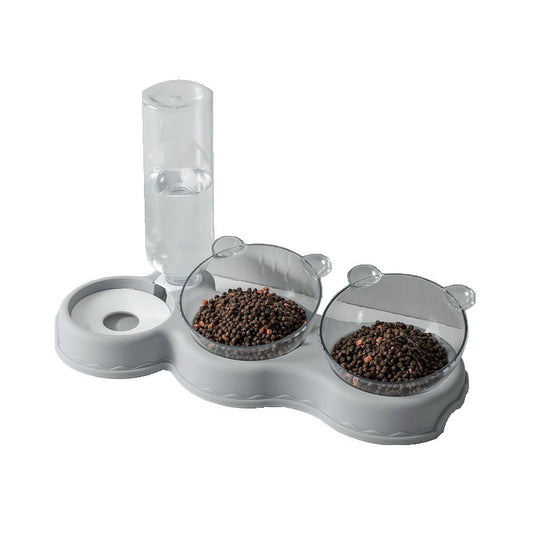 Multi-purpose bowl integrates eating and drinking for pets