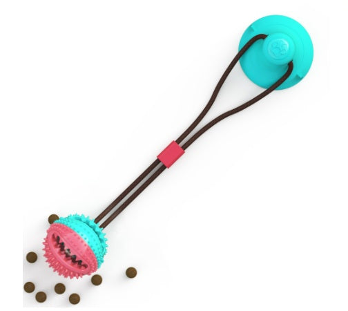 Suction Cup Dog Tug Toy with Chew Ball