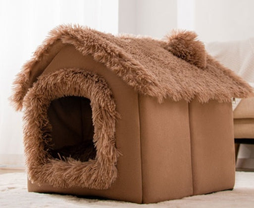 Warm Foldable Dog House - Winter Pet Bed & Cat Sofa
