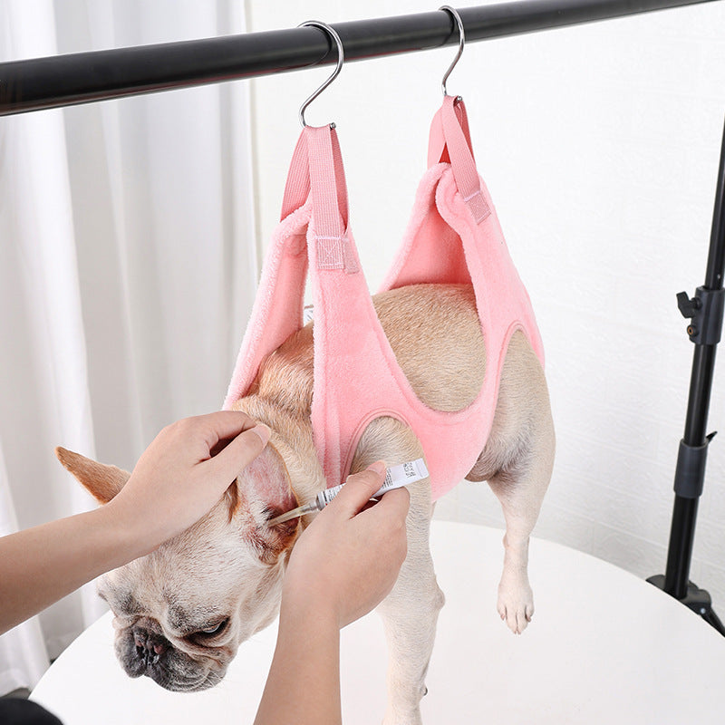 Hammock to support pet grooming