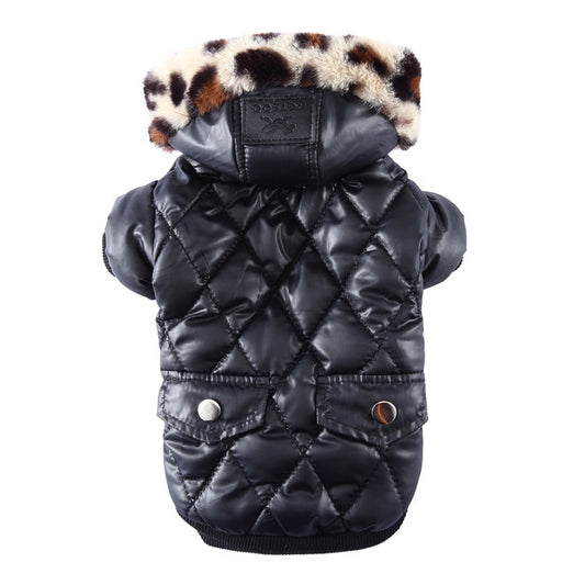 Winter Fur Collar Dog Coat